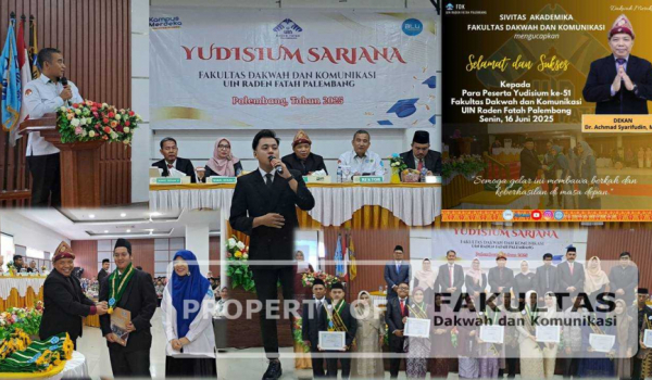 YUDISIUM FDK UIN RADEN FATAH KE-51 LULUSKAN 127 MAHASISWA DARI 5 PRODI